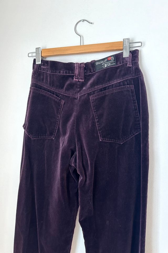 Vintage 1970s Purple Velvet Pants Selected by Grievous Angel Vintage #2