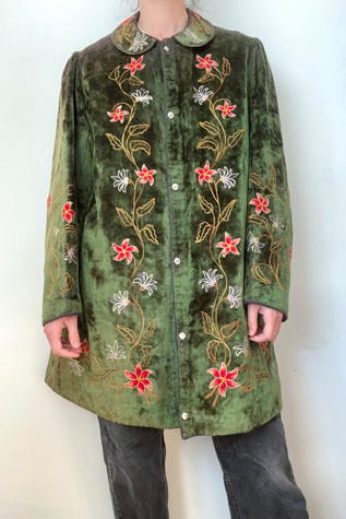 Vintage early 1900s Masonic Floral Velvet Robe Selected by Cherry