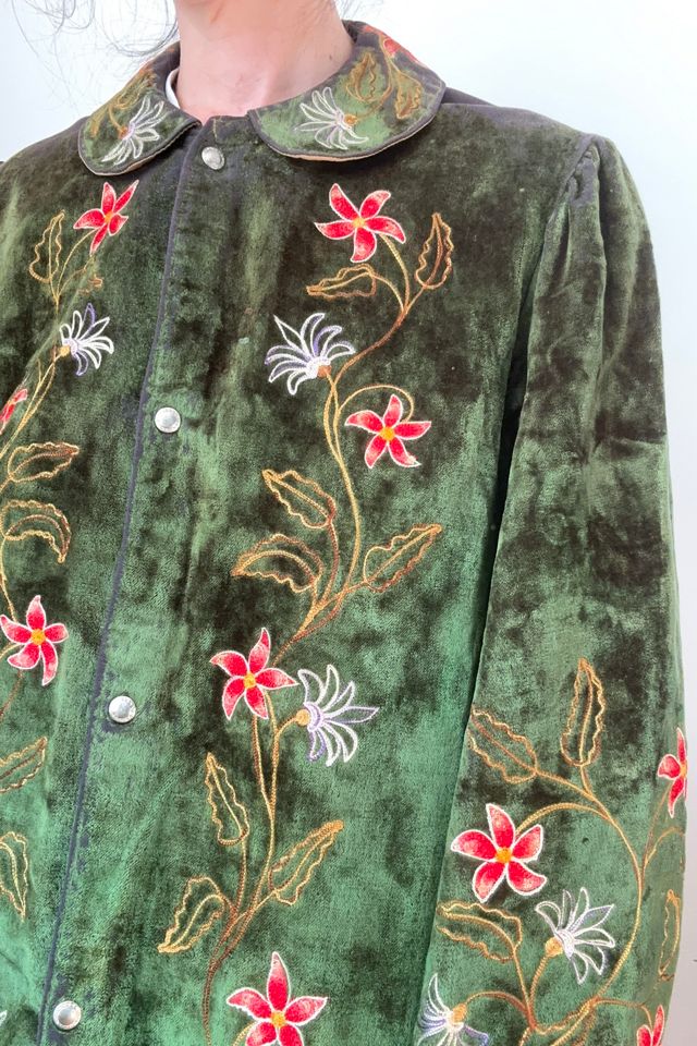 Vintage early 1900s Masonic Floral Velvet Robe Selected by Cherry #2