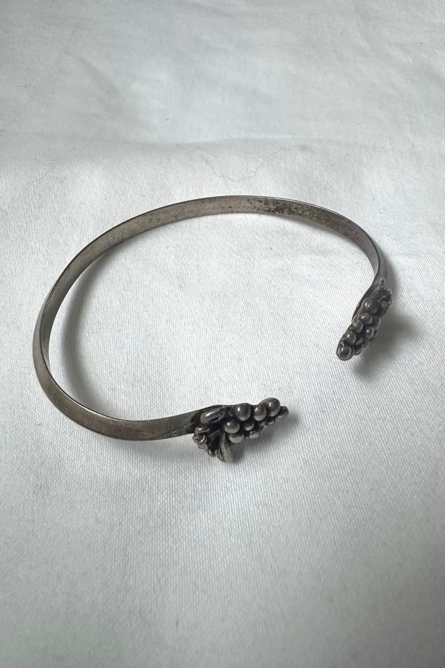 Vintage Sterling Grapes Cuff Selected by Cherry #1