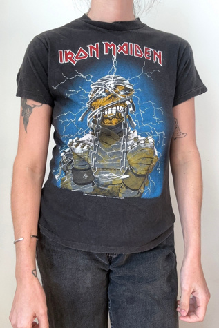 Vintage 1980s Iron Maiden Tour Tee Selected by Cherry