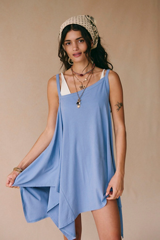 Tunique Alexandra par free-est en Daim Bleu, pour femme chez Free People