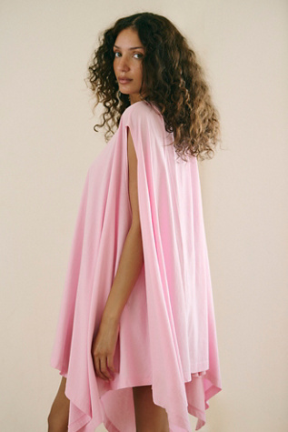 Jordy Boat Neck Jersey Mini Dress by free-est at Free People in Pink, Size: XS - Boat Neck