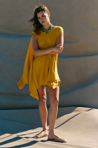 Jordy Mini Dress by free-est at Free People in Orange, Size: L