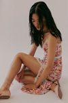 For Love & Lemons Beaded Handkerchief Midi Dress