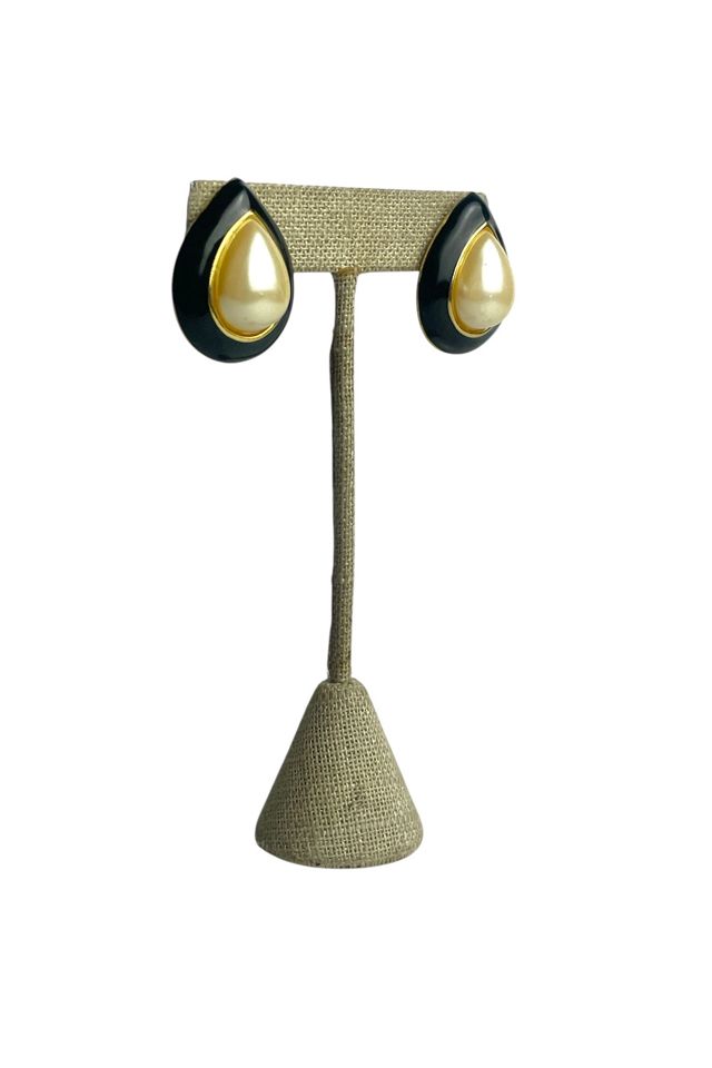 Vintage Teardrop Shaped Pearl Earrings Selected By Ankh By Racquel #2