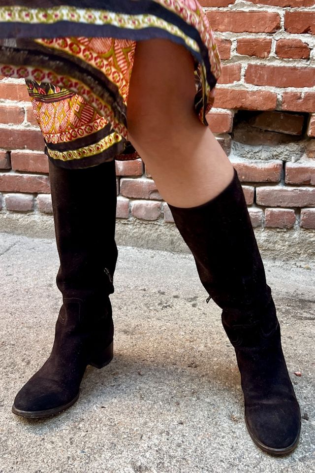 Prada suede over the knee boots on sale