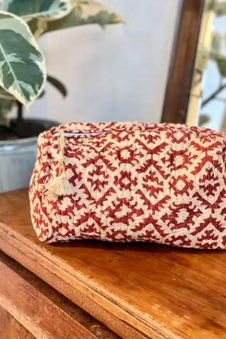Be Deva Ghandi Cosmetic Bag at Free People in Red