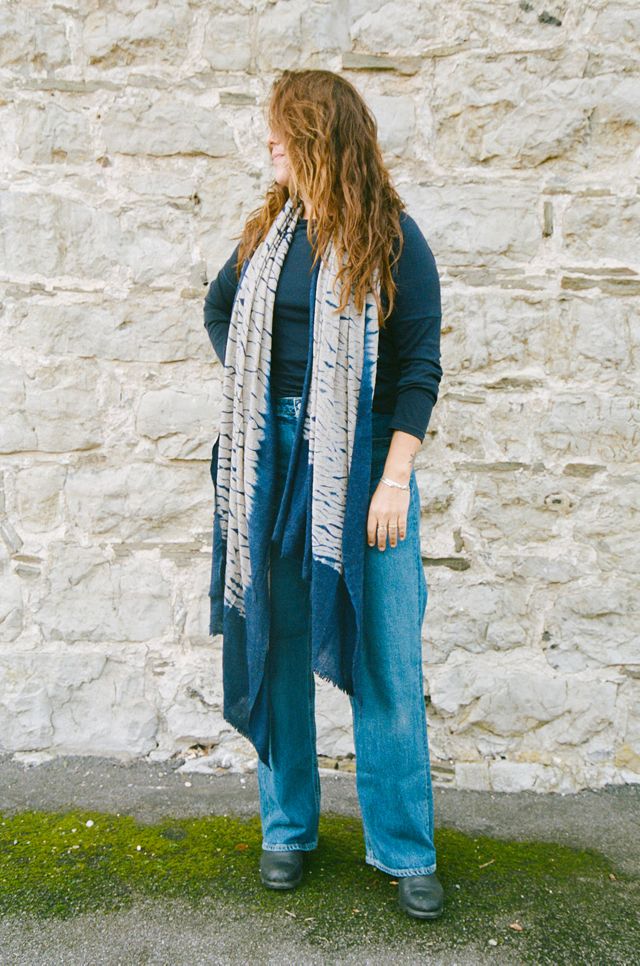 Be Deva Vali Merino Wool Tie Dye Scarf #1