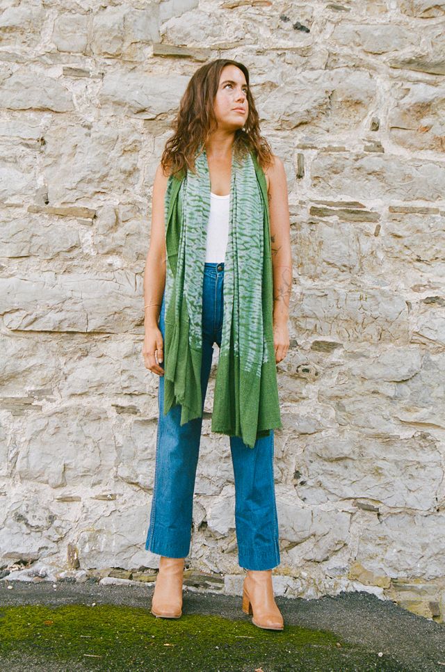 Be Deva Hari Merino Wool Tie Dye Scarf #3