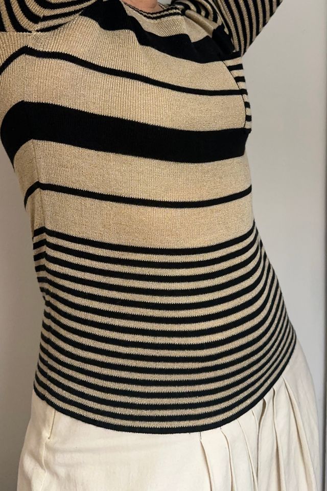 Vintage Gold and Black Lightweight Sweater Selected by KA.TL.AK #3