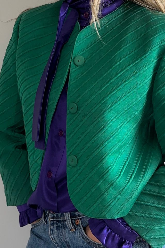 Vintage 80’s Green Krizia Bolero Selected by KA.TL.AK #1