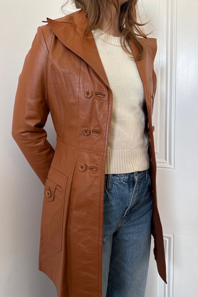 Vintage Double Breasted Leather Jacket Selected by KA.TL.AK #3