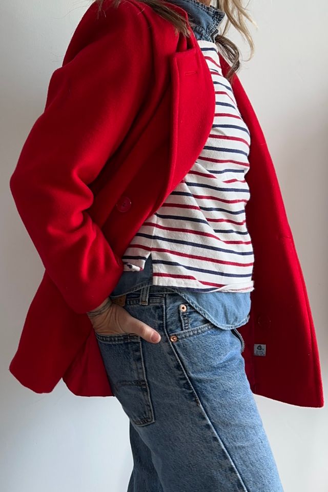 Vintage Red Wool Jacket Selected by KA.TL.AK #1