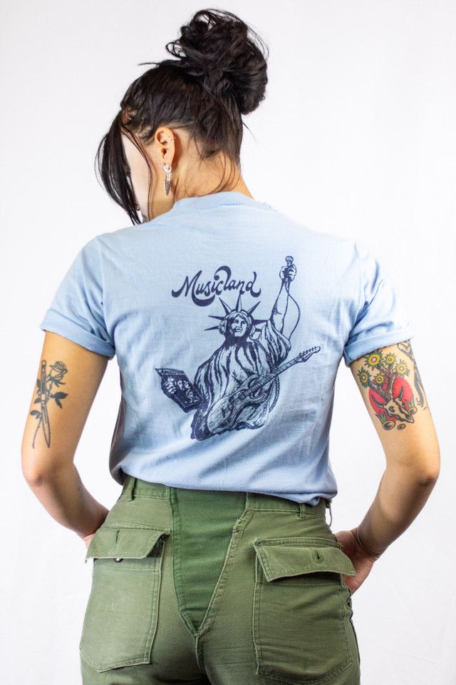 Vintage 70s Beatles Love Songs Promo T Shirt Selected by Black Shag Vintage #1