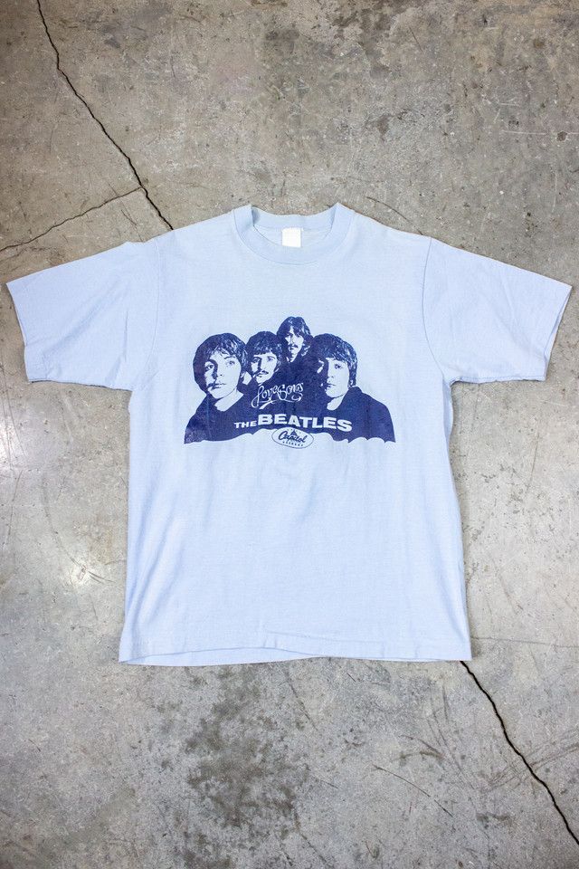 Vintage 70s Beatles Love Songs Promo T Shirt Selected by Black Shag Vintage #2