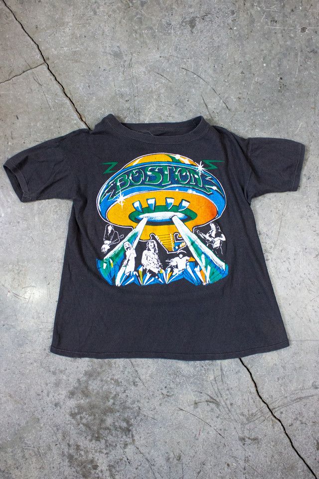 Vintage 70s Boston USA Tour Concert T Shirt Selected by Black Shag Vintage #2