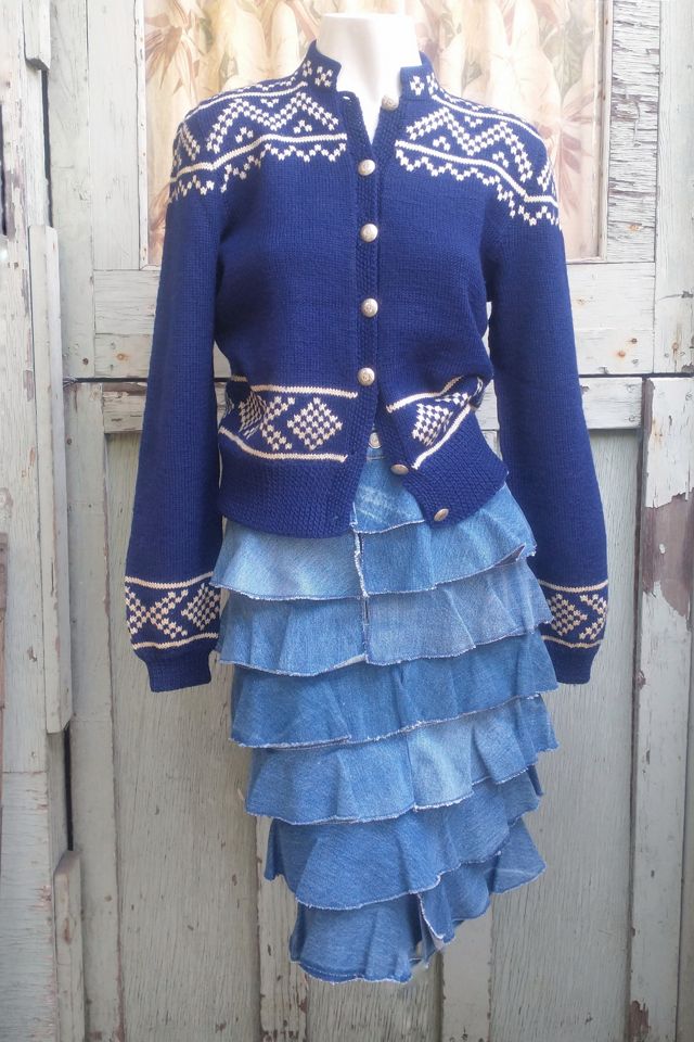 1950's Fair Isle Handknit Cardigan Selected by Garbage Soup #1