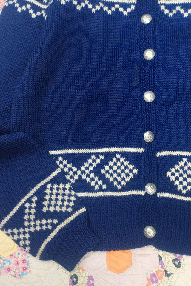 1950's Fair Isle Handknit Cardigan Selected by Garbage Soup #2