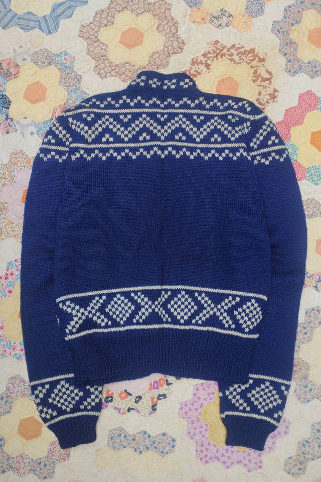 1950's Fair Isle Handknit Cardigan Selected by Garbage Soup #3