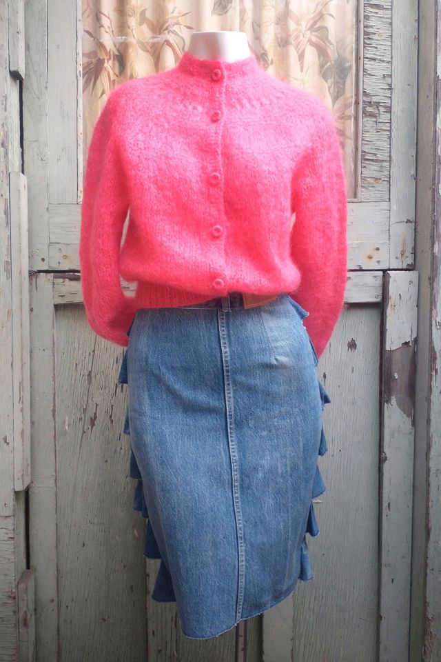 1960's Hot Pink Mohair Sweater Selected by Garbage Soup #1