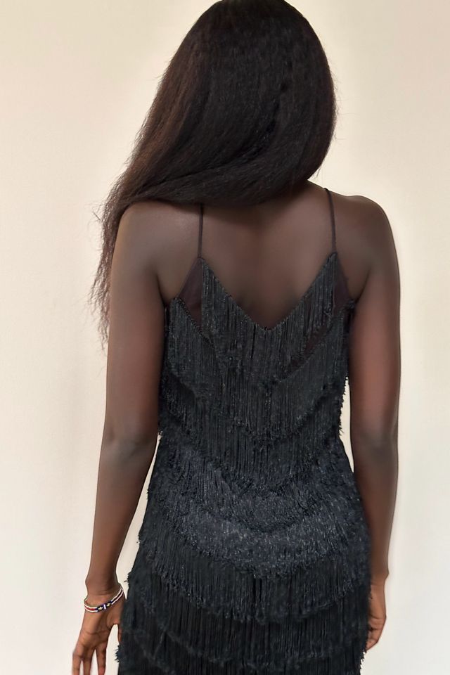 Vintage 1970's Joy Stevens Fringe Dress Selected By Afterlife Boutique #3