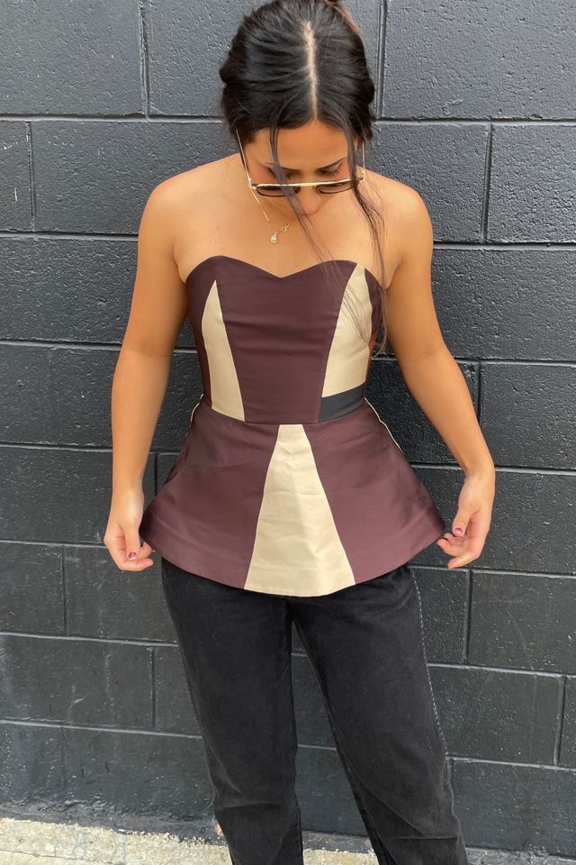 Co Clothing Brand 2 Tone Geometric Bustier Selected by FernMercantile #1