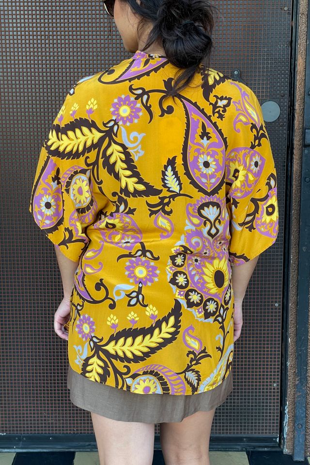 Vintage Gucci Paisley Silk Blouse Selected by FernMercantile #1