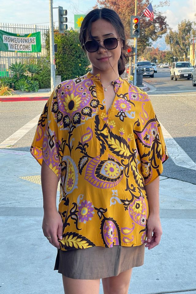 Vintage Gucci Paisley Silk Blouse Selected by FernMercantile #2