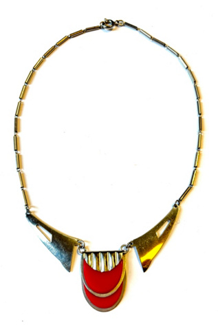 Vintage 1980’s Red Pendant Necklace Selected by Nomad Vintage