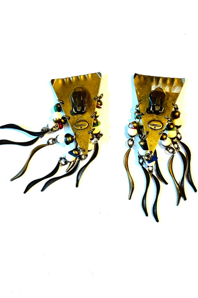 Vintage Sorrelli Large Statement Clip-on Earrings Selected by Nomad Vintage #2
