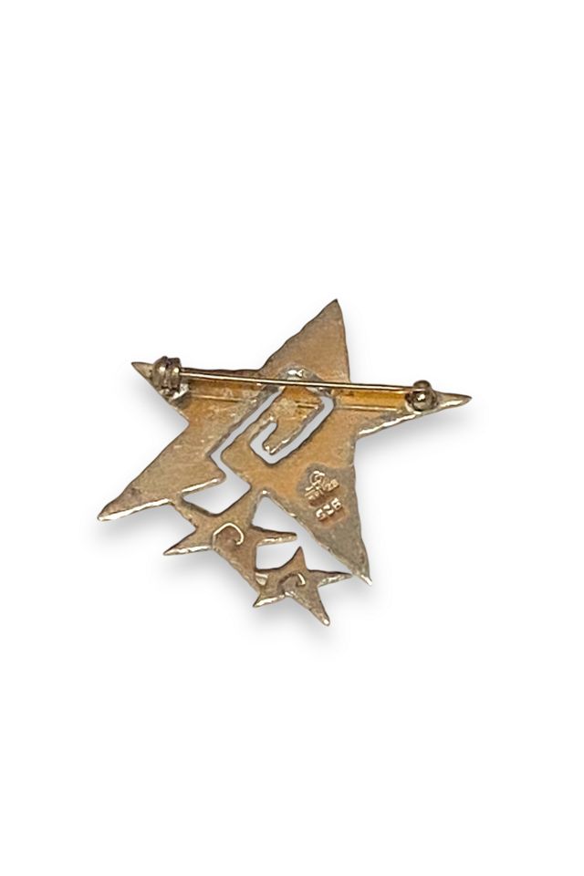1980s Vintage 3 Stars Sterling Silver Brooch Selected by BusyLady Baca & The Goods #2