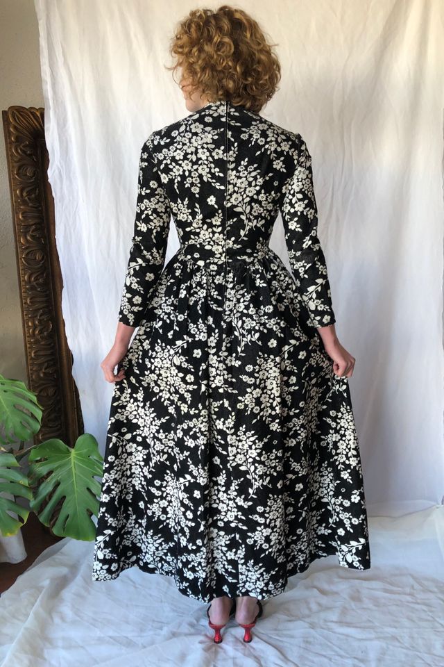 Vintage Geoffrey Beene Holiday Velvet Evening Gown Dress Selected by Picky Jane #3