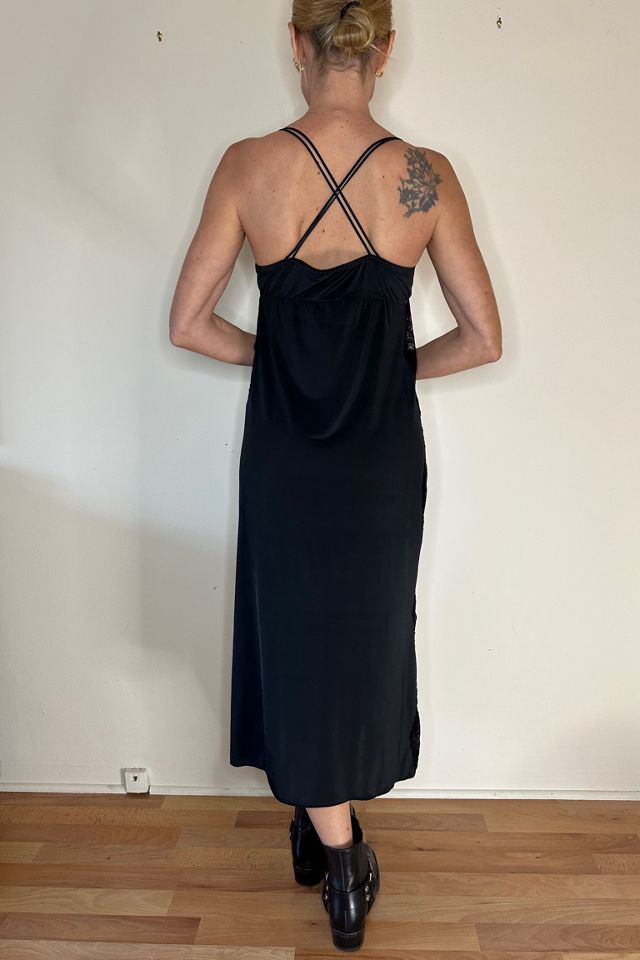 Flowy Black Midi Slip with Side Lace Detailing Selected by Picky Jane #2