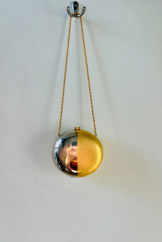 Vintage Round Metal Bag Selected by Atlantic Vintage