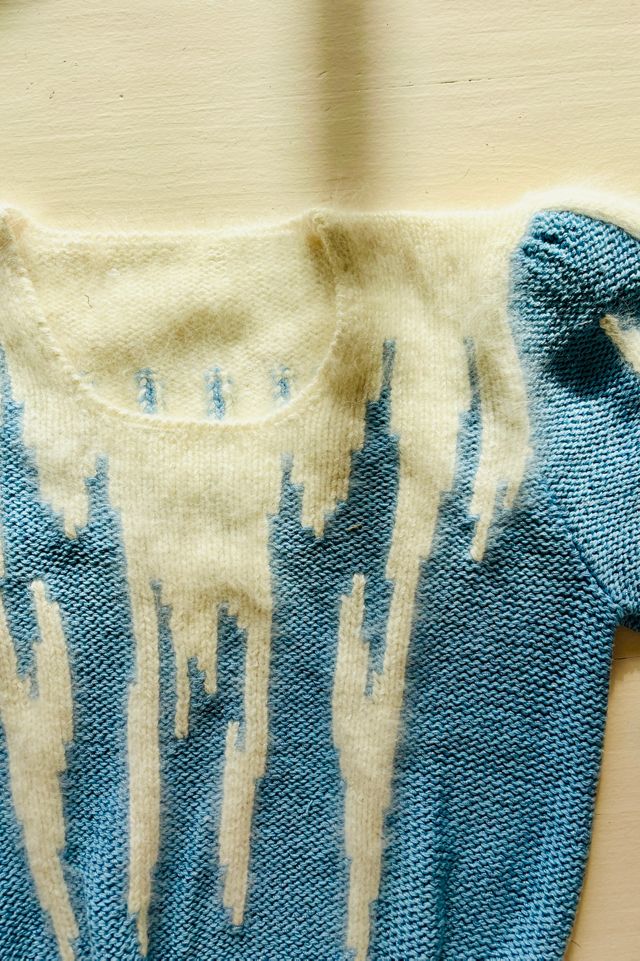 Vintage Blue Icicle Sweater Selected by Atlantic Vintage #1