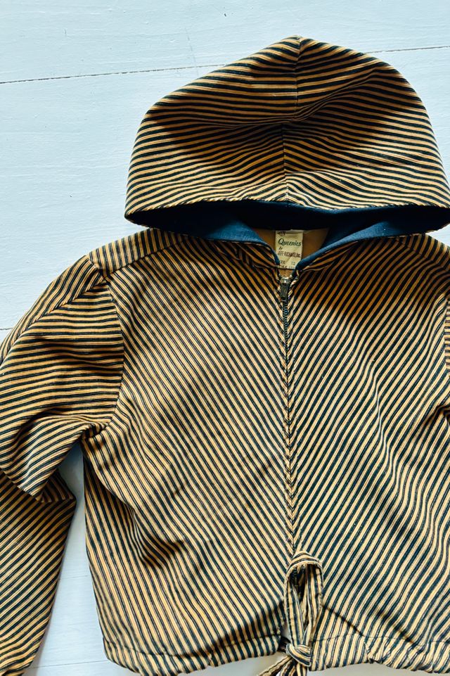 Vintage Chevron Cropped Corduroy Jacket Selected by Atlantic Vintage #2