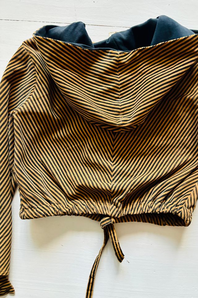 Vintage Chevron Cropped Corduroy Jacket Selected by Atlantic Vintage #3