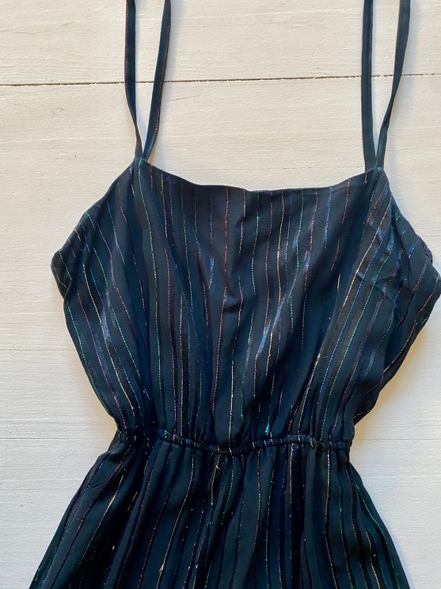 Vintage Sheer Metalic Rainbow Dress Selected by Atlantic Vintage #2