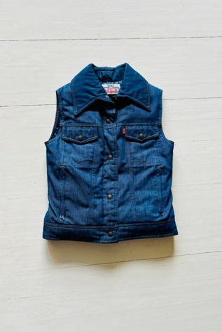 Vintage Ski Levi's Denim Down Vest Selected by Atlantic Vintage