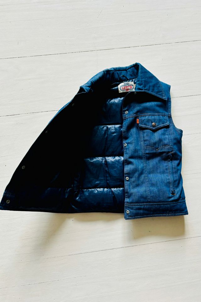 Vintage Ski Levi's Denim Down Vest Selected by Atlantic Vintage #1