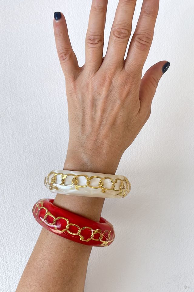 80s Pop Art Acrylic Chain Bangle Selected by MARMALADE #1