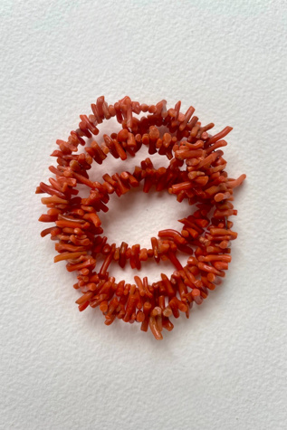 Vintage Coral Wrap-Around Spring Bracelet Selected by MARMALADE