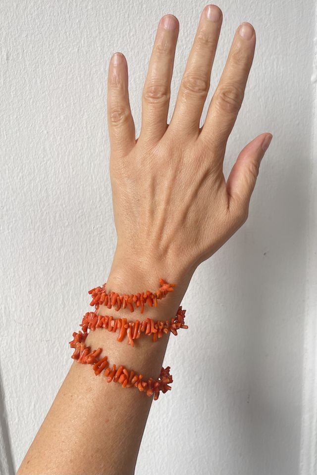 Vintage Coral Wrap-Around Spring Bracelet Selected by MARMALADE #3
