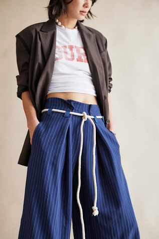 Dimes Tie Pinstripe Trousers
