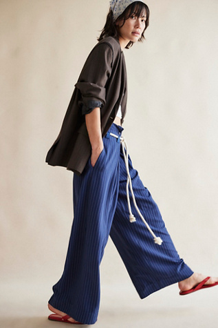 Dimes Tie Pinstripe Trousers