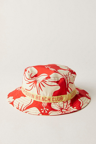 Duvin Trouble In Paradise Bucket Hat At Free People In Red