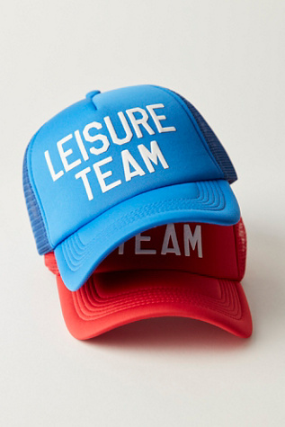 Duvin Leisure Team Trucker Hat at Free People in Blue