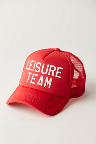 Duvin Leisure Team Trucker Hat by FP Movement at Free People, Red
