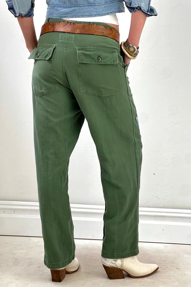 Anna Corinna Reworked Vintage Holly Hobby Patched Army Pants #3